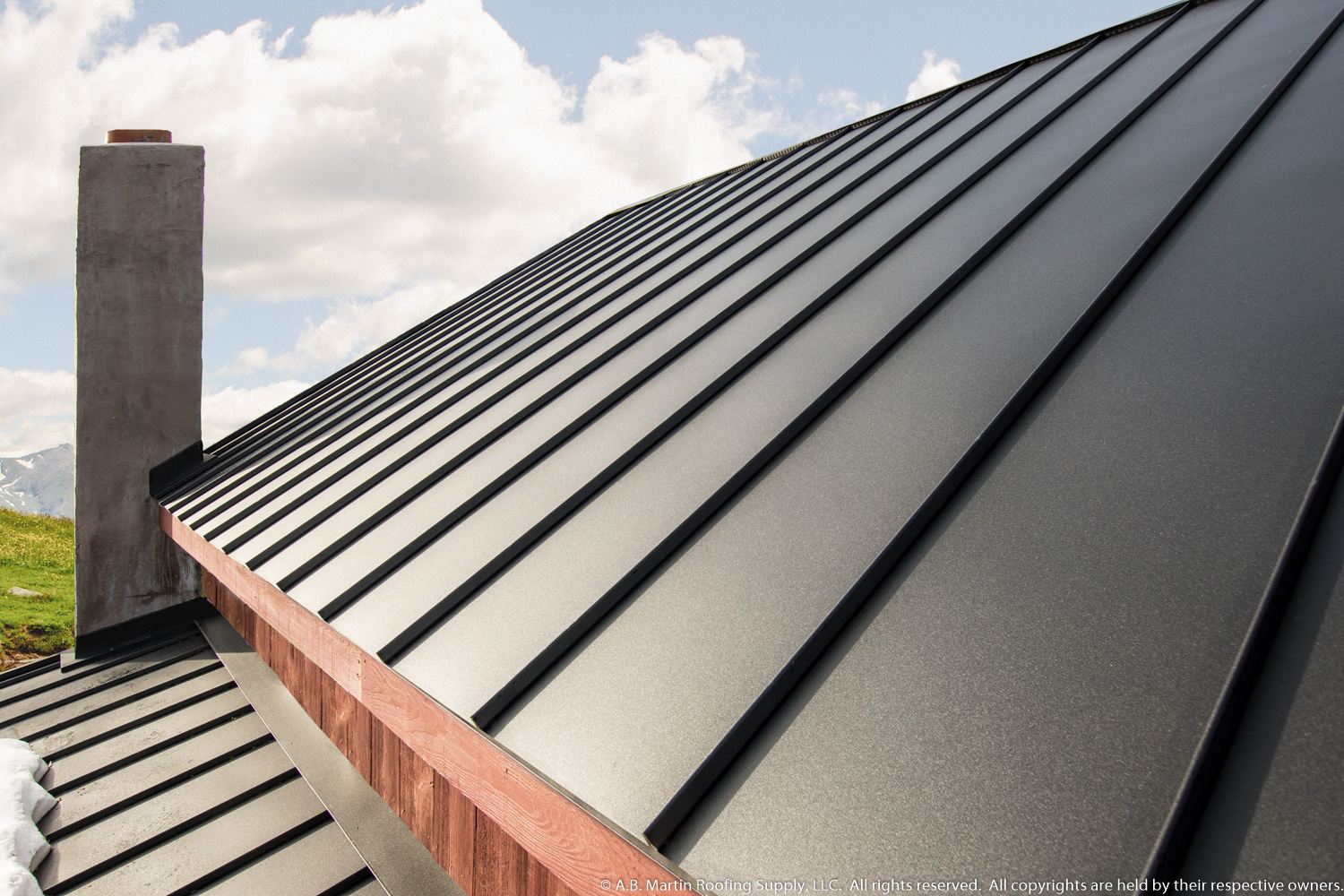 standing seam metal roof texture