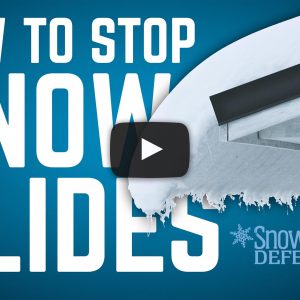 Prevent Crushing Snow Slides from Metal Roofs with Snow Defender Snow Guards