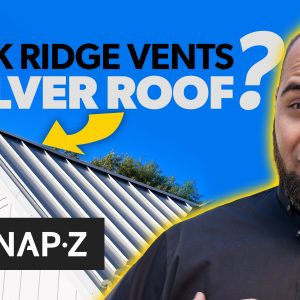 Black Ridge Vents on a Silver Roof?